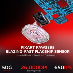 ماوس ألعاب أتاك شارك X3 فائق الخفة، لاسلكي ثلاثي الاتصال وقابل للشحن ATTACK SHARK X3 Ultra-Lightweight Tri-Mode Wireless Gaming Mouse