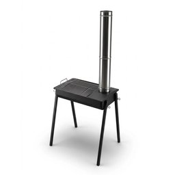 منقلة الشواء المحمولة المزودة بمدخنة Portable BBQ Grill