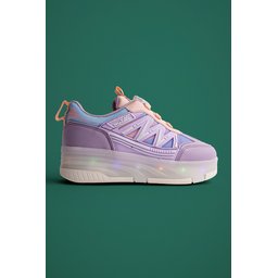 حذاء رياضي MUGGO SKY للأطفال بعجلات وإضاءة - بنفسجي Muggo SKY Kids' Light-Up Roller Sneaker Shoes - Lilac
