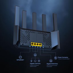 راوتر تندا TX12L Pro لاسلكي ثنائي النطاق AX3000 بسرعة 3000Mbps مع 5 هوائيات خارجية وتقنية Wi-Fi 6 ومنافذ Gigabit ودعم Mesh Tenda TX12L Pro AX3000 Dual-Band Gigabit Wi-Fi 6 Router 3000Mbps with 5 External Antennas and WiFi+ Mesh