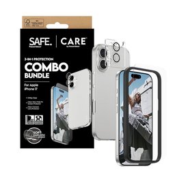 حزمة حماية عصرية ثلاثية (3-في-1) للايفون 17 SAFE. | CARE by PanzerGlass® 3-in-1 Fashionable Combo Bundle iPhone 17