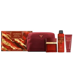 مجموعة هدايا سيداكتيف ريد 4 قطع Guess