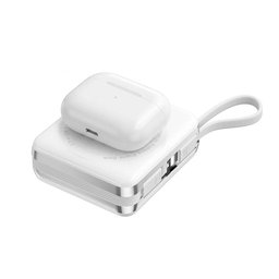 بنك طاقة لاسلكي مغناطيسي WiWU XF17 3 في 1 مع كابل مدمج بسعة 10000 مللي أمبير WiWU XF17 3-in-1 Magnetic Wireless Power Bank with Built-in Cable 10000mAh