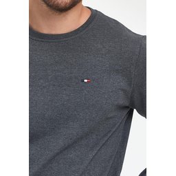 طقم سويت شيرت رجالي 3 قطع بقصة عادية وياقة دائرية وتطريز - أسود، كحلي، أنثراسيت Men's Black-Navy-Anthracite Crew Neck Embroidered Regular Fit 3-Pack Sweatshirt
