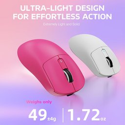ماوس ألعاب أتاك شارك X3 فائق الخفة، لاسلكي ثلاثي الاتصال وقابل للشحن ATTACK SHARK X3 Ultra-Lightweight Tri-Mode Wireless Gaming Mouse