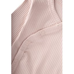 سالوبيت أطفال متقاطع (كروفاز) 0-18 شهر - وردي بودرة Baby Crossover Bodysuit 0-18 Months - Powder Pink
