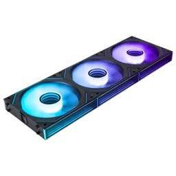 طقم مراوح آسيا هورس Dawn Pro ARGB عدد 3 قياس 120 ملم بتصميم الشفرات العكسية – أسود AsiaHorse Dawn Pro 3-Pack 120mm ARGB Reverse Blade Black