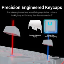 كيبورد ريد دراغون كيمارا K552P أبيض Redragon Kumara K552P White RGB Mechanical Gaming Keyboard
