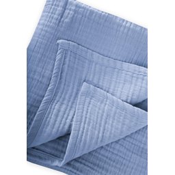 بطانية موسلين سادة 90x100 سم - أزرق فاتح Plain Muslin Blanket 90x100 cm - Light Blue
