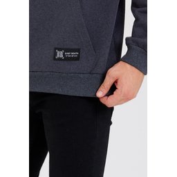 سويت شيرت رجالي بغطاء رأس وجيب كنغر - ANTRASİT Men's Hooded Sweatshirt with Kangaroo Pocket - ANTRASİT