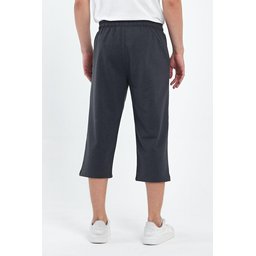شورت برمودا رجالي طويل بجيوب جانبية وخصر مطاطي قابل للتعديل Men's Bermuda Knee-Length Shorts with Side Pockets and Adjustable Elastic Waist