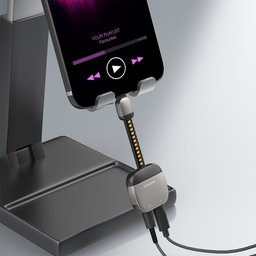 محول لايتنينج إلى منفذ AUX 3.5 مم مع منفذ شحن سريع PD 2 في 1 للأيفون من برودو 2-in-1 Lightning to 3.5mm AUX Adapter with PD Charging