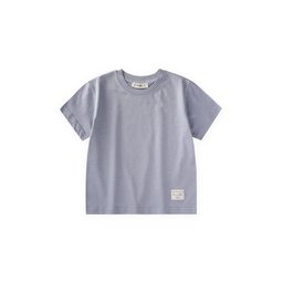 تي شيرت أزرق للأطفال بتفاصيل ملصق، 2-10 سنوات Kids' Blue T-Shirt with Label Detail, 2-10 Years