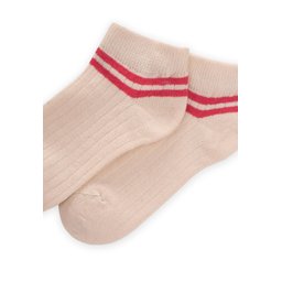 جوارب أطفال مخططة للكاحل من Zemin Ham، 5-12 سنة، لون مرجاني - MERCAN Zemin Ham Striped Ankle Socks for Kids, 5-12 Years, Coral - MERCAN