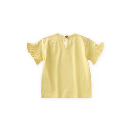 تي شيرت أطفال أصفر بتطريز - 2-8 سنوات Kids' Appliqued T-Shirt Yellow - 2-8 Years