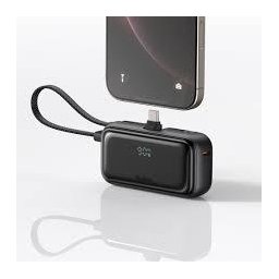 MC 22.5W Digital Display 5000mAh Pocket Power Bank with Built-in Cable & Connector (For USB-C)( شاحن طوارئ ) MC 22.5W Digital Display 5000mAh Pocket Power Bank with Built-in Cable & Connector (For USB-C)