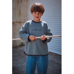 تيشيرت أطفال بأكمام طويلة وقصة واسعة، لون أخضر فاتح، 2-8 سنوات Kids' Long Sleeve Loose Fit T-Shirt, Light Green, Ages 2-8