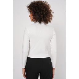 بودي نسائي 922 مزين بالكريستال - أبيض 922 Embellished Bodysuit - White