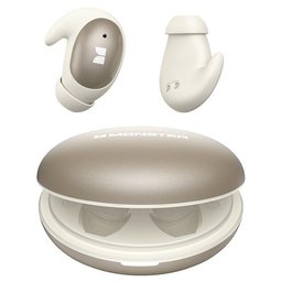 - ذهبي سماعة مونسر اللاسلكية Monster Sleep Ear100 – مخصصة للنوم Monster Sleep Ear100 Wireless Sleep Earbuds for Side Sleepers – Skin