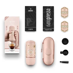ماكينة قهوة نانوبريسو دارك سولز – وردي مع حقيبة Nanopresso Dark Souls Pink with Case
