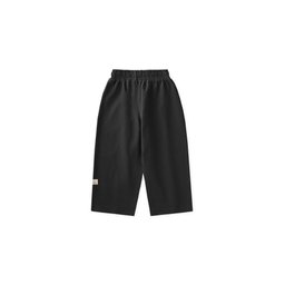 بنطلون رياضي للأولاد مبطن بالصوف 3-10 سنوات - أسود Boys' Fleece Lined Sweatpants 3-10 Years - Black