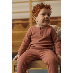 طقم أطفال أساسي بأكمام ريجلان برتقالي - 1-8 سنوات Reglan Sleeve Basic Set for Kids 1-8 Years - Orange