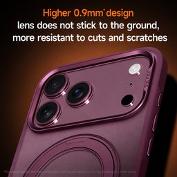 كفر آيفون 18 برو ماكس أكريليك من سيلادا مع ماك سيف ومسند دوّار iPhone 18 Pro Max SULADA Frosted MagSafe 360° Rotating Case