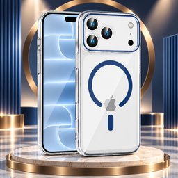 كفر آيفون 18 برو ماكس شفاف كريستالي مع ماك سيف iPhone 18 Pro Max Crystal Clear MagSafe Case