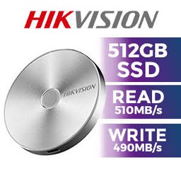 هارد SSD خارجي محمول هيكفيجن T100F سعة 512 جيجابايت Hikvision T100F Portable External SSD 512GB with Fingerprint
