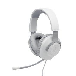 6066. جي بي ال سماعة ألعاب سلكية Quantum 100 ابيض 6066. JBL Quantum 100 Wired Gaming Headset White