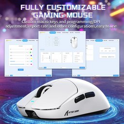 ماوس ألعاب أتاك شارك X8 SE لاسلكي ثلاثي الاتصال وقابل للشحن ATTACK SHARK X8 SE Tri-Mode Wireless Rechargeable Gaming Mouse