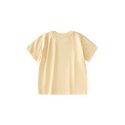 تيشيرت أطفال أصفر بتفاصيل ملصق - 2-10 سنوات Kids' Yellow T-Shirt with Label Detail - Ages 2-10