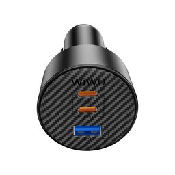 شاحن سيارة سريع بقوة 200 واط من ويو واريورز CC026 Wiwu Warriors 200W Fast Car Charger CC026