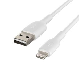 كابل بوست تشارج لايتننغ إلى يو إس بي 1م / 3.3 قدم باللون الأبيض BoostCharge Lightning to USB-A Cable 1m / 3.3ft, White