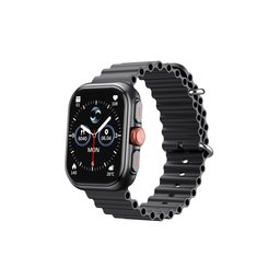 ساعة Havit M9068 الذكية بشاشة AMOLED – لون أسود مع أصفر (ساعة ذكية) Havit M9068 Black+ochre Amoled Smart Watch ( Smart watch )