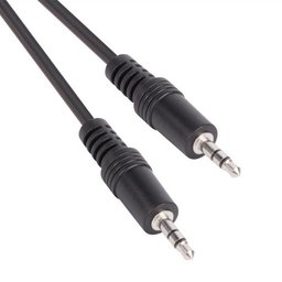 كيبل صوت VCOM AUX ستيريو 3.5 ملم ذكر إلى ذكر بطول 5 متر VCOM AUX 3.5mm Stereo Male to Male Cable 5M
