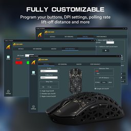 ماوس ألعاب لاسلكي أتاك شارك R5 ألترا من ألياف الكربون ATTACK SHARK R5 Ultra Carbon Fiber Wireless 8K Gaming Mouse