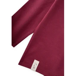 تي شيرت بيزك موسمي للأولاد 8-12 سنة - خمري Seasonal Basic T-Shirt for Boys 8-12 Years - Burgundy