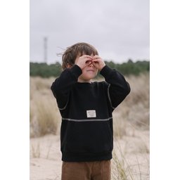 سويت شيرت Karyoka أوفر سايز للأطفال 2-8 سنوات - أسود Karyoka Oversize Sweatshirt for Kids 2-8 Years - Black