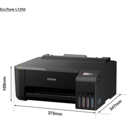طابعة إبسون إيكوتانك L1250 منزلية ملونة بحجم A4 مع اتصال Wi-Fi وتطبيق Smart Panel Epson EcoTank L1250 Home Ink Tank A4 Printer with Wi-Fi and Smart Panel App Connectivity