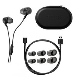 سماعة ألعاب سلكية داخل الأذن هايبر إكس كلاود إيربودز 3S تايب سي – أسود HyperX Cloud Earbuds IIIS USB Gaming Earbuds – Black