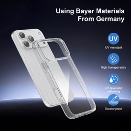 كفر آيفون 18 برو ماكس شفاف أكريليك كريستالي iPhone 18 Pro Max Crystal Acrylic Transparent Case