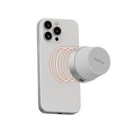 مكبر صوت موماكس لاسلكي مغناطيسي (رصاصي) Momax Vibe Go Magnetic Wireless Speaker (Silver)