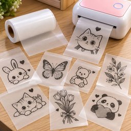 رول طباعة شفاف لاصق Clear adhesive printing roll