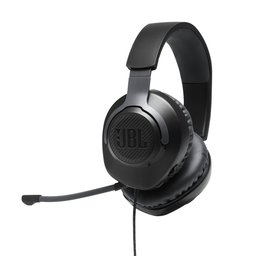 6064. جي بي ال سماعة ألعاب سلكية Quantum 100 اسود 6064. JBL Quantum 100 Wired Gaming Headset Black