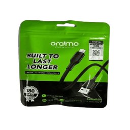 كابل بيانات Oraimo OCD-114L 2A 1M أسود Oraimo Data Cable oraimo OCD-114L 2A 1M Black
