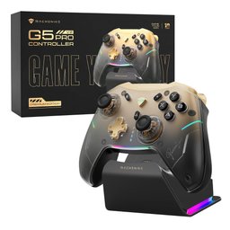 يد تحكم ألعاب MACHENIKE G5Pro V2 إصدار Collector's Edition، ثلاثية الاتصال، بعصي Hall Effect قابلة للتبديل السريع ومحفزات بصر MACHENIKE G5Pro V2 Game Controller Collector's Edition, Tri-mode, Optical Triggers, Hot-swappable Hall Effect Joysticks