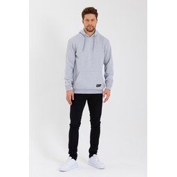 سويت شيرت رجالي بغطاء رأس وجيب كانجارو - رمادي Men's Hoodie with Kangaroo Pocket - Grey