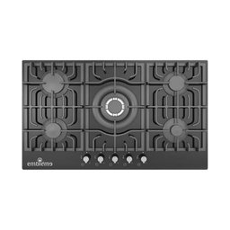 طباخ غاز بلت إن إمبليوم 5 شعلات 90 سم Embleme  Built-in Gas Hob 5 SABAF Italian Burners
