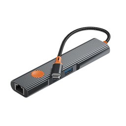 موزع Wiwu للسفر 5 في 1 USB-C Wi-HB005 Wiwu Travelling 5 in1 USB-C Hub Wi-HB005